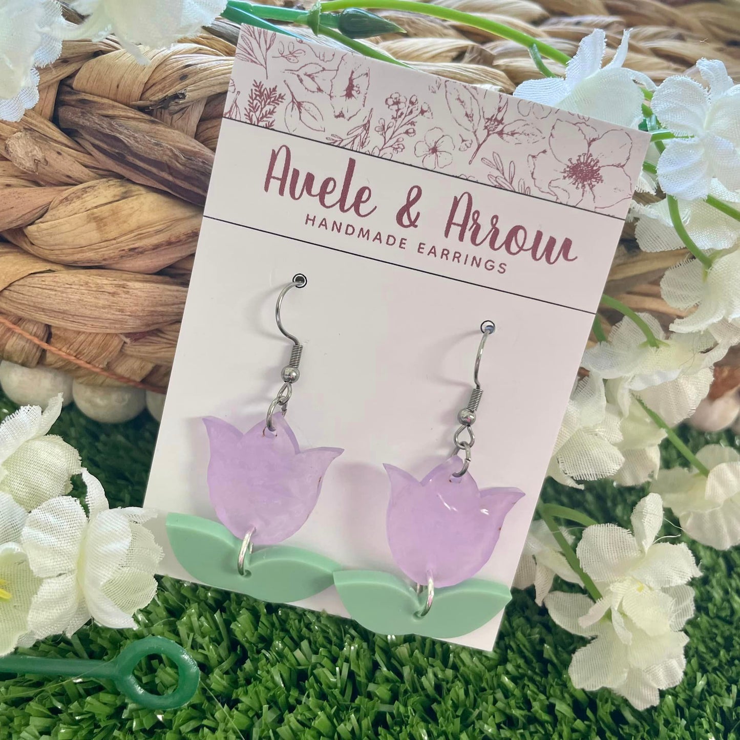 Tulip Acrylic Earrings