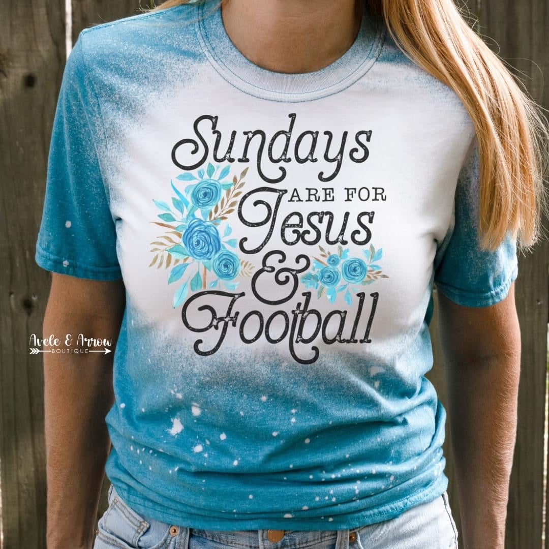 Jesus & Football Bleach Tee