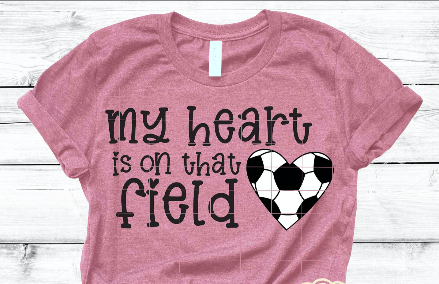 My Heart is on that Field Soccer Graphic Tee