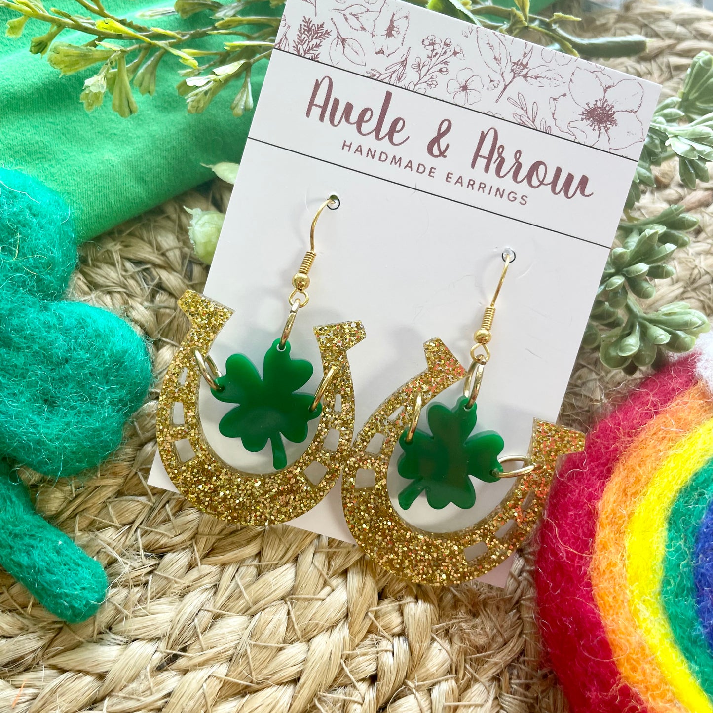 Luck of the Irish Dangle Earrings